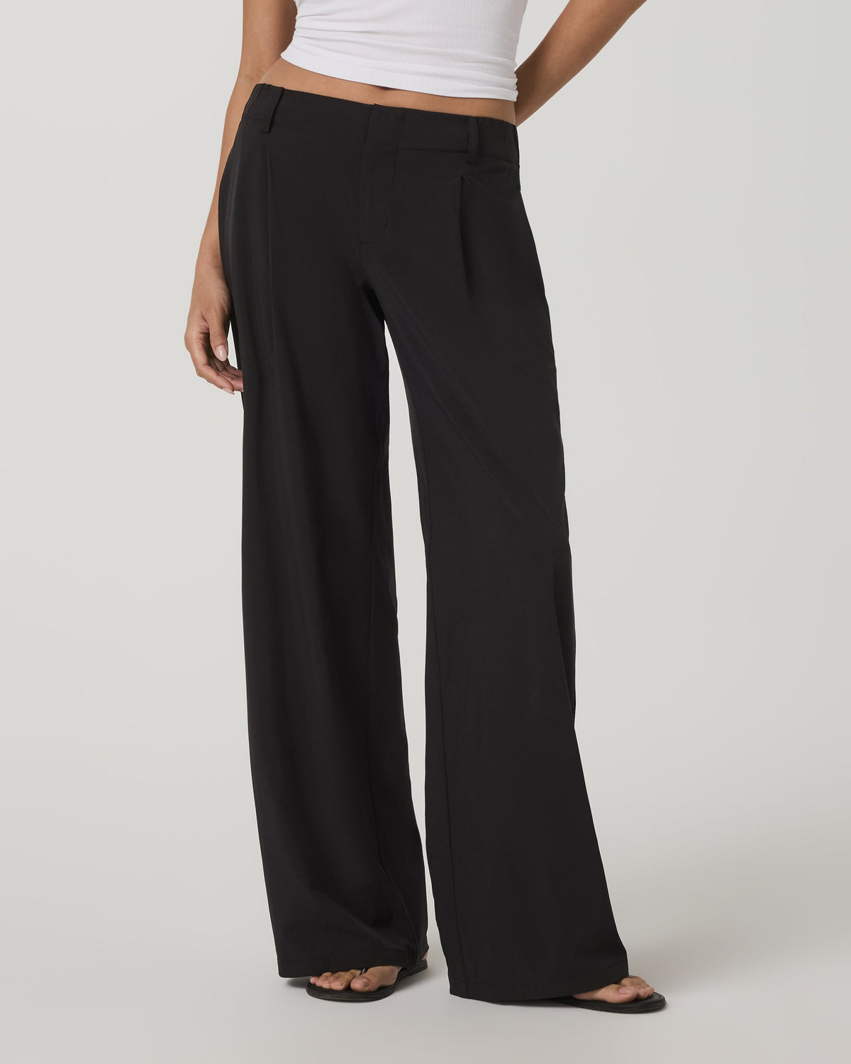 Villa Wideleg Trouser - Short | Black