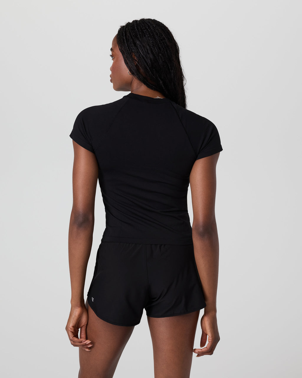 Short Sleeve Surge Seamless Tee | Black