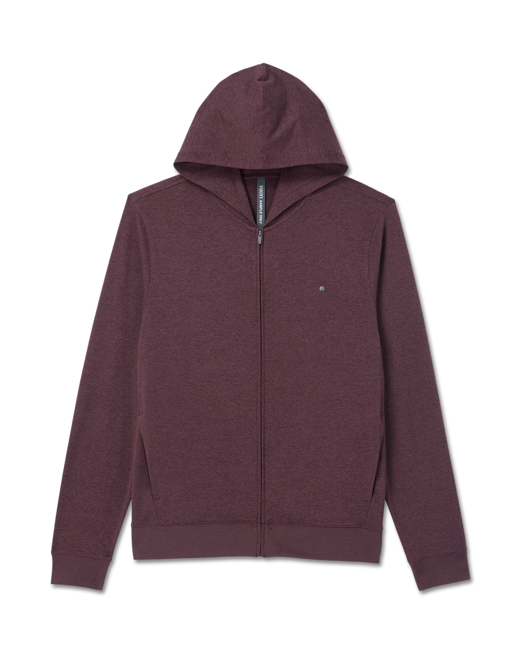Ponto Full Zip Hoodie | Boysenberry Heather
