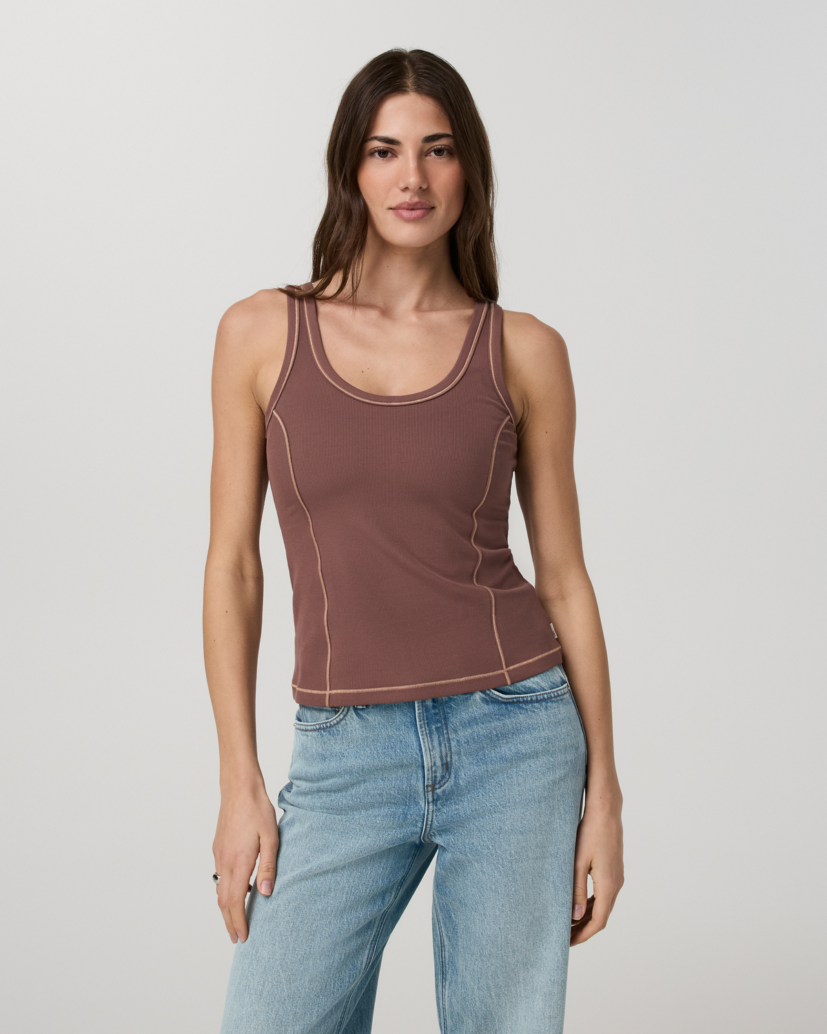 Pose Seams Tank | Sable