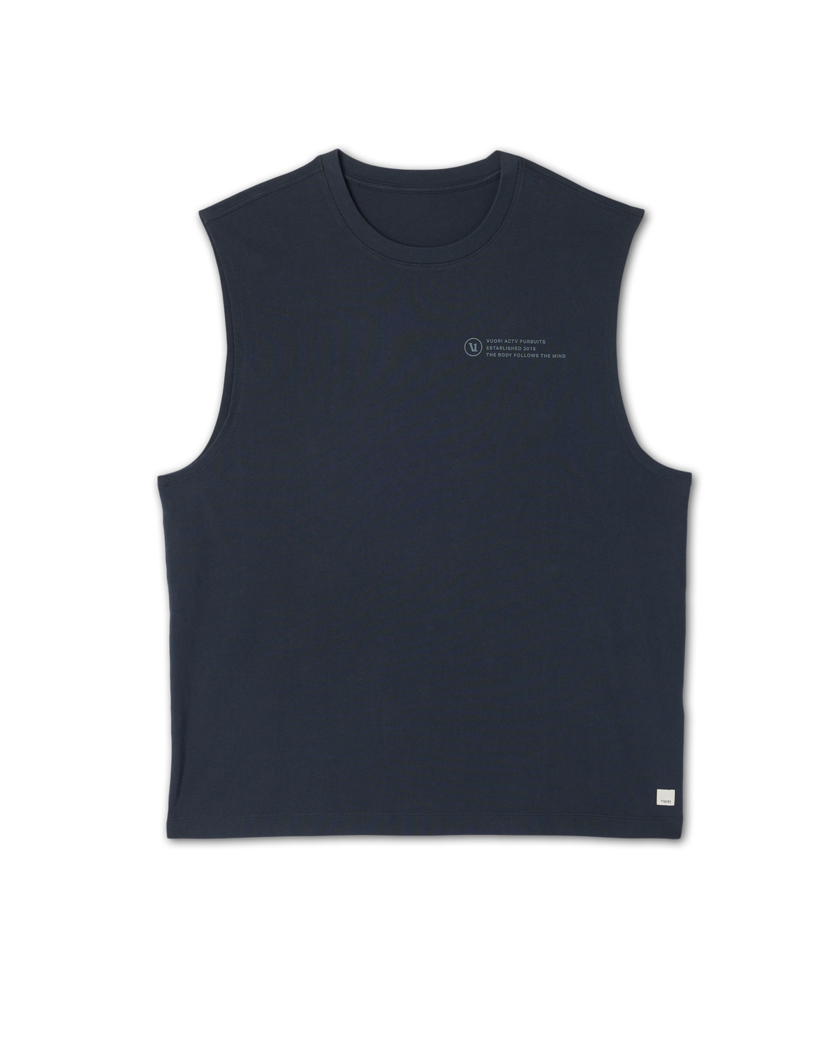 Sleeveless Heavyweight Cotton Muscle Tank | Navy
