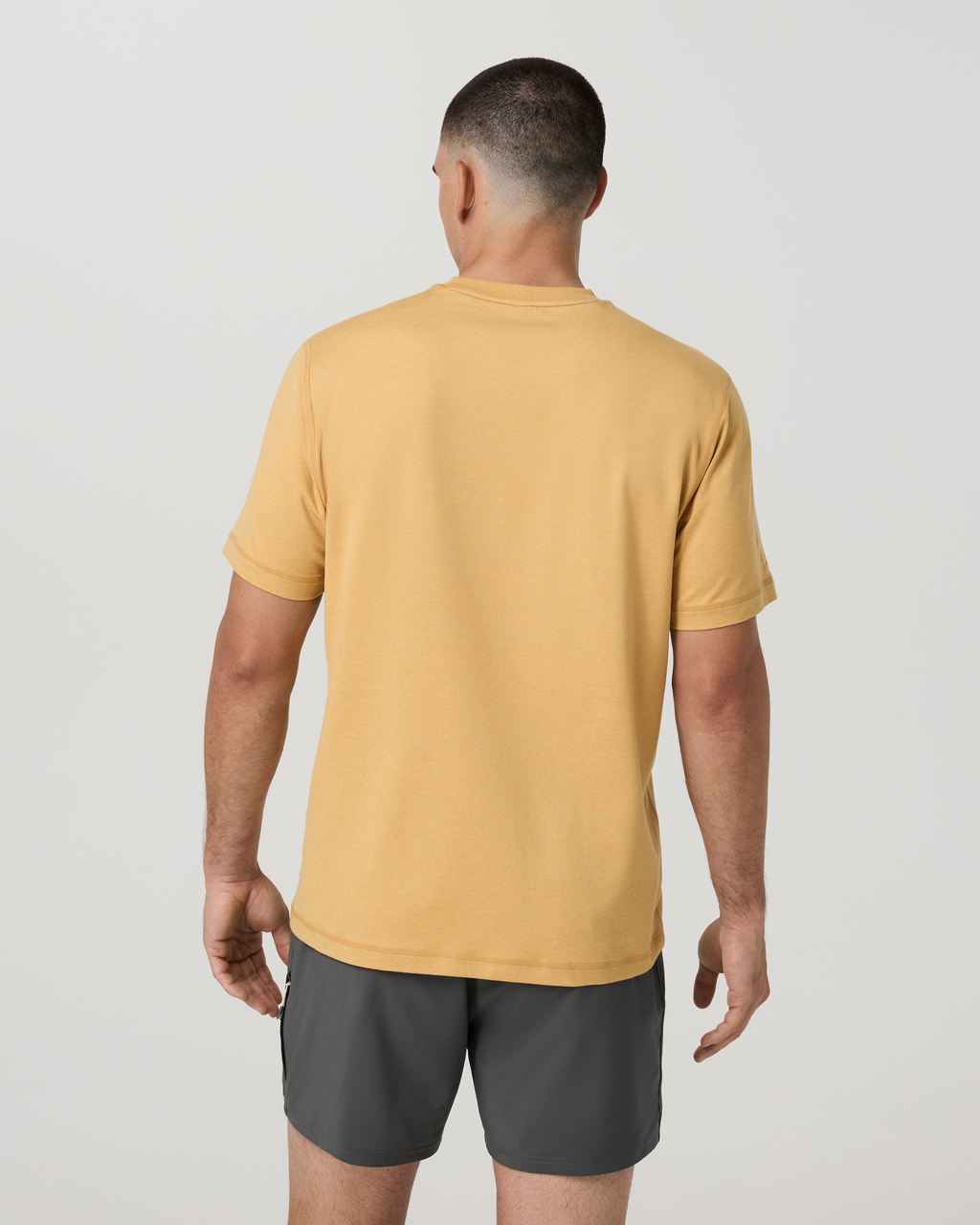 Short Sleeve Ponto Performance Tee | Brass Heather
