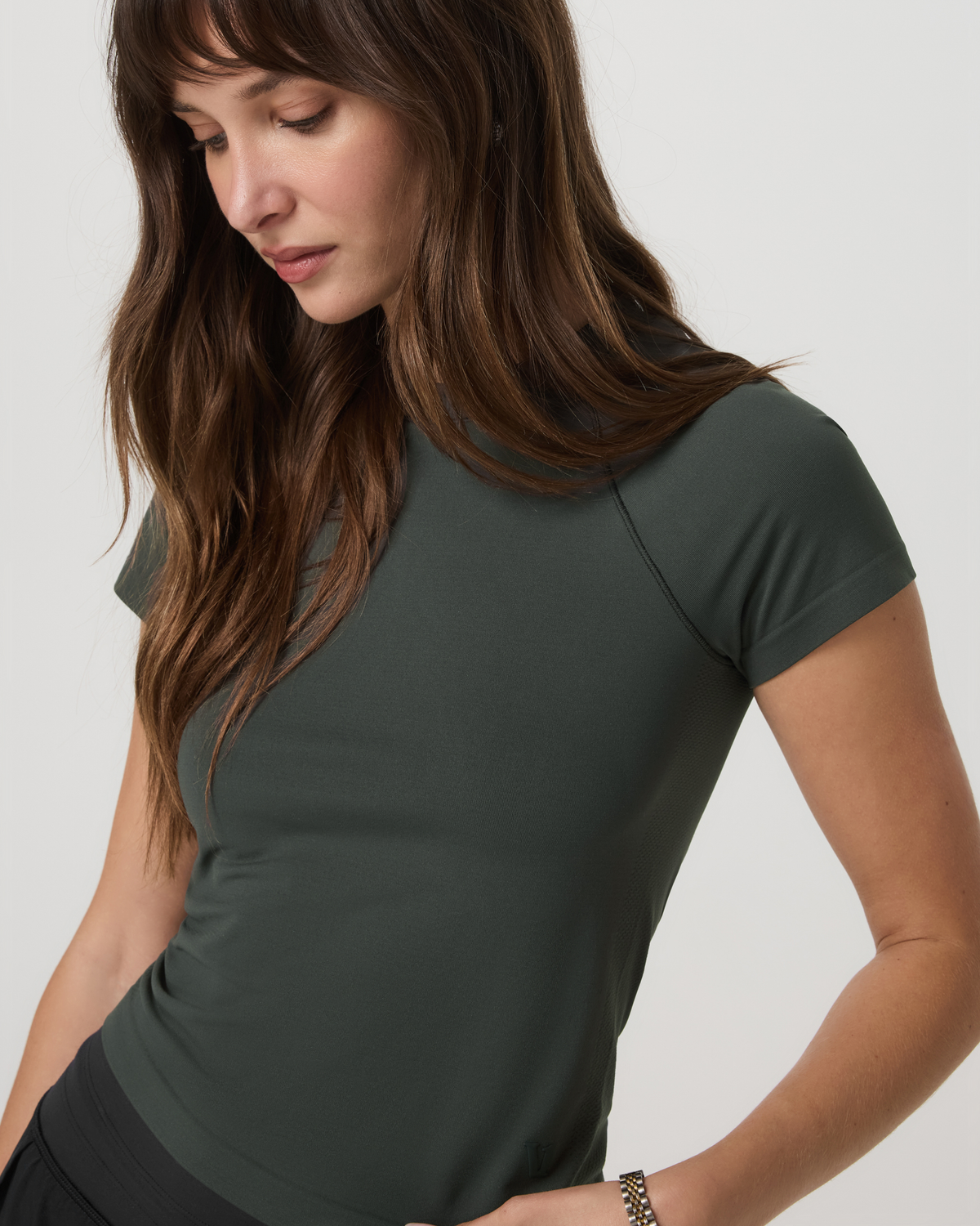 Short Sleeve Surge Seamless Tee | Dark Jade