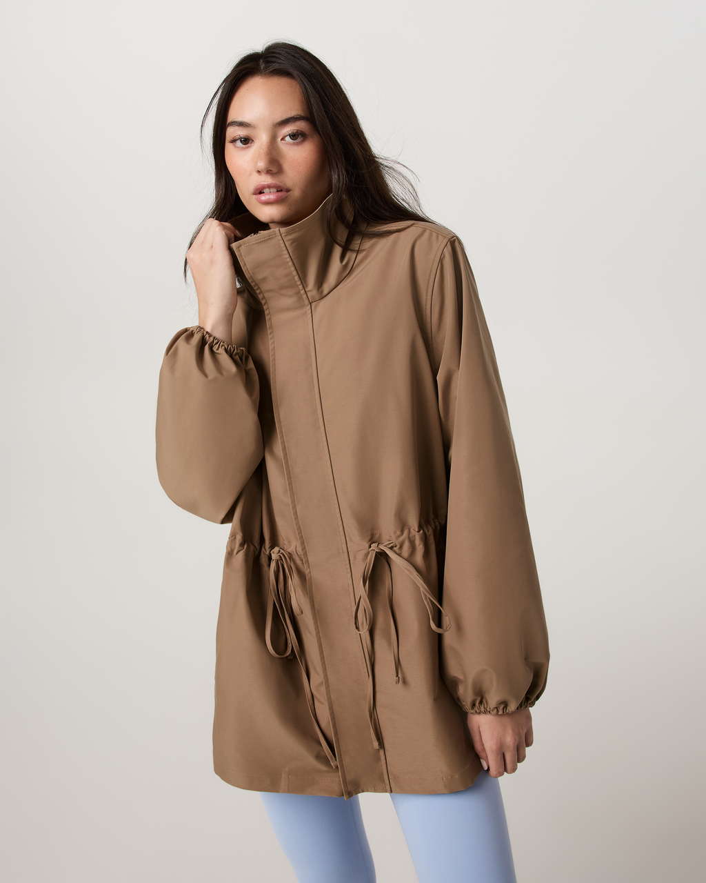 Meadow Cinch Waist Jacket | Dark Trench