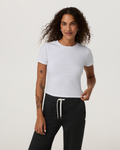 Pose Fitted Tee | White