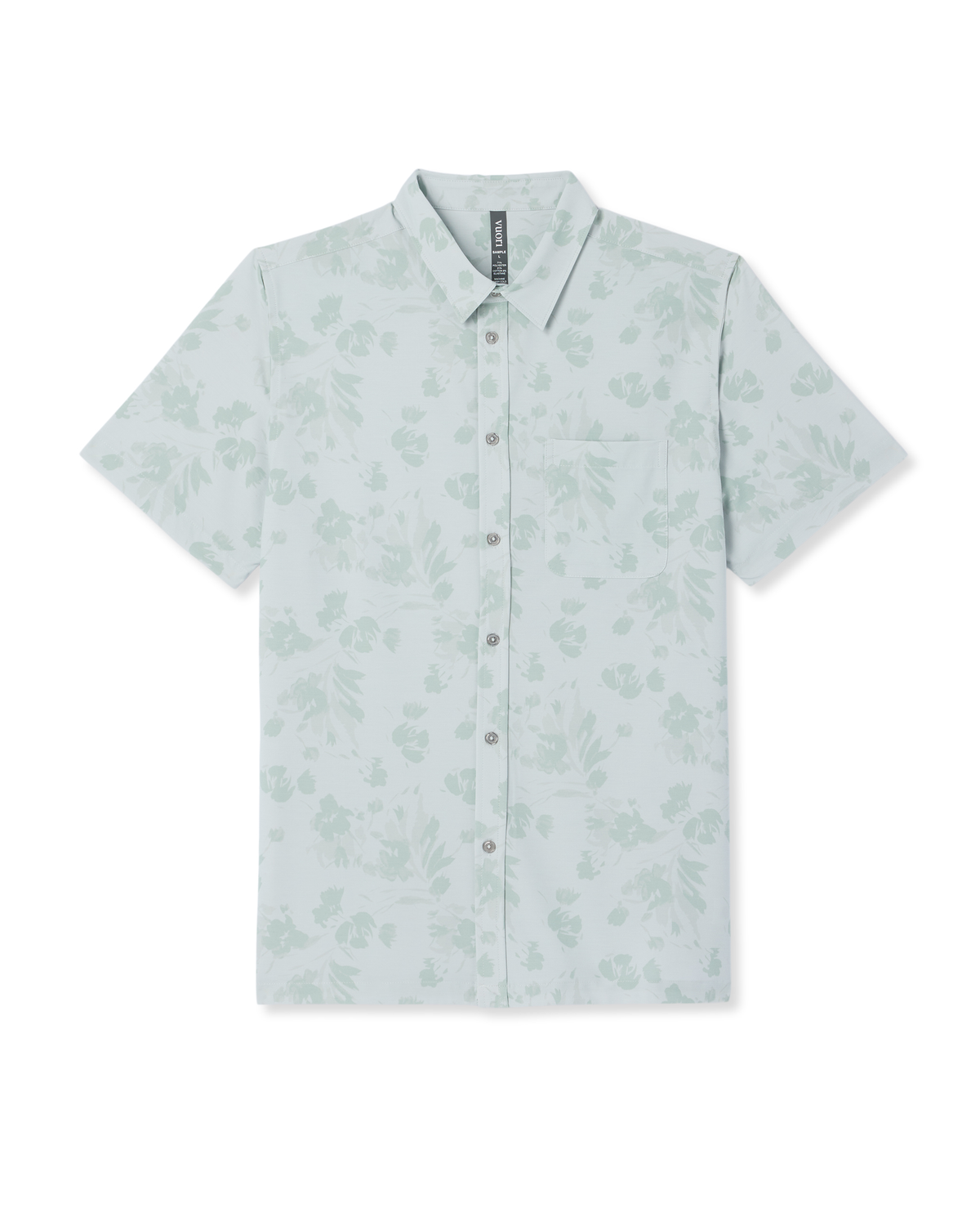 Short Sleeve Bridge Button Down | Storm Blue Fleur