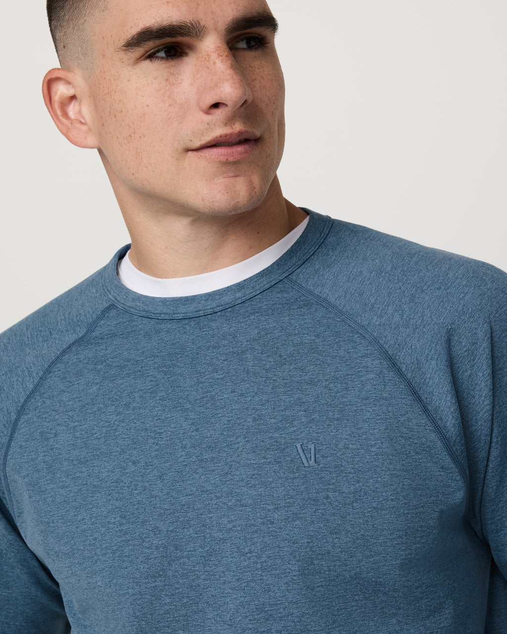 Coronado Crew | Pool Blue Heather