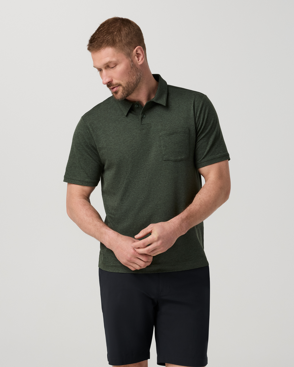 Short Sleeve Ponto Performance Polo | Salamander Heather