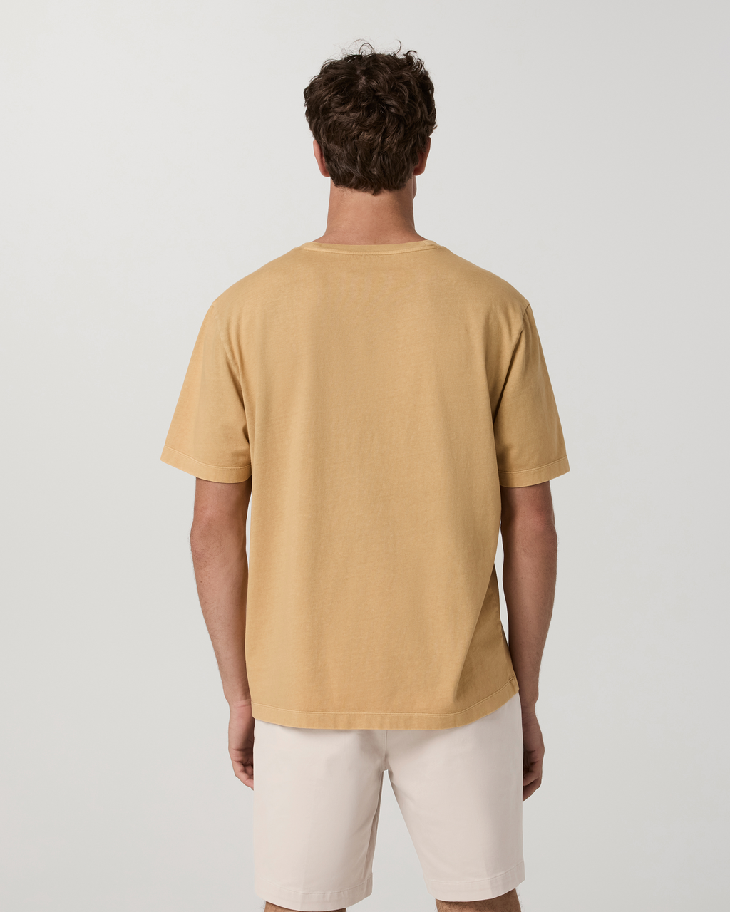 Short Sleeve Vuori Heavyweight Cotton Tee - Relaxed Fit | Golden Brown Garment Dye