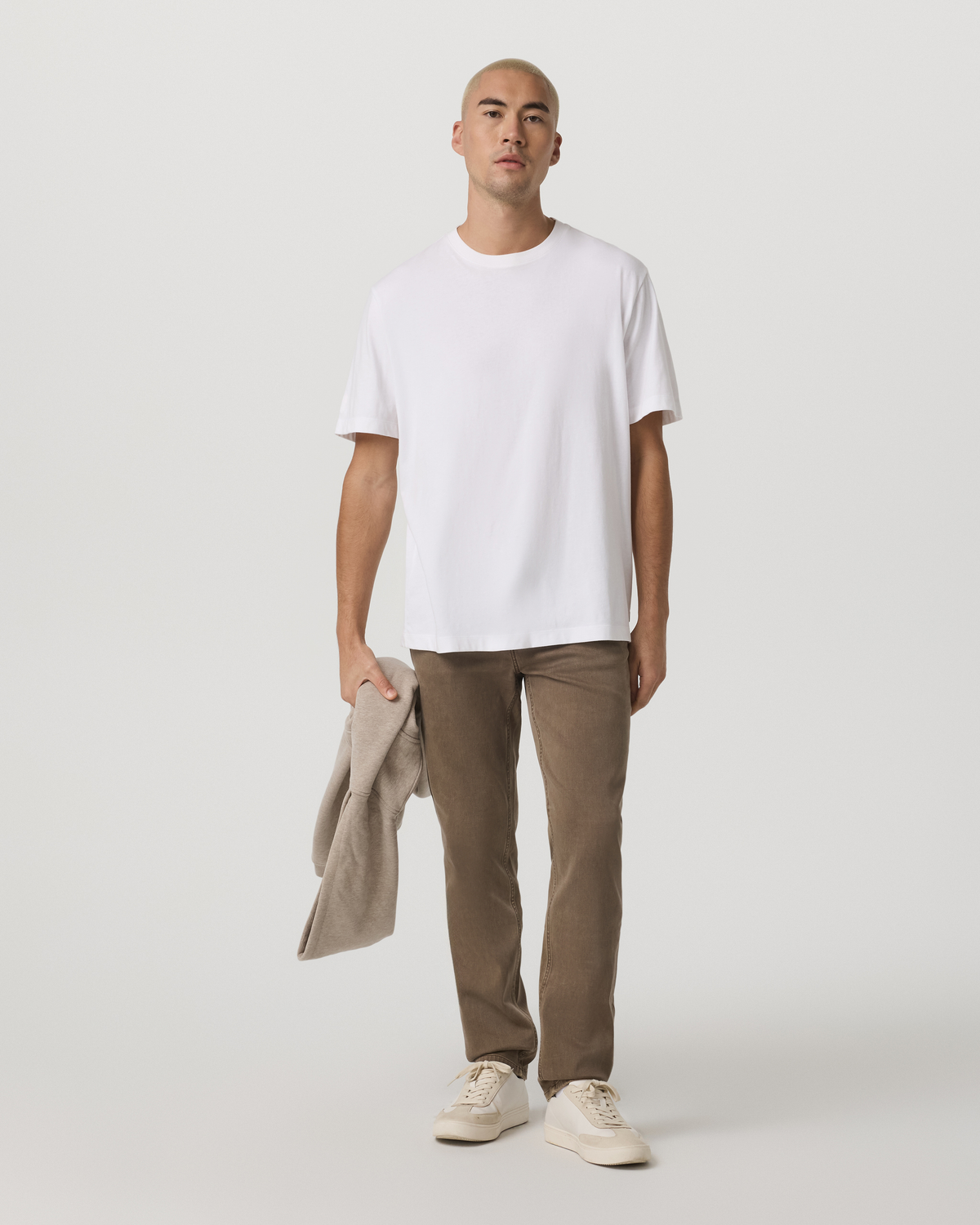 Benton Stretch Twill Pant Athletic Slim Fit 32" | Peppercorn