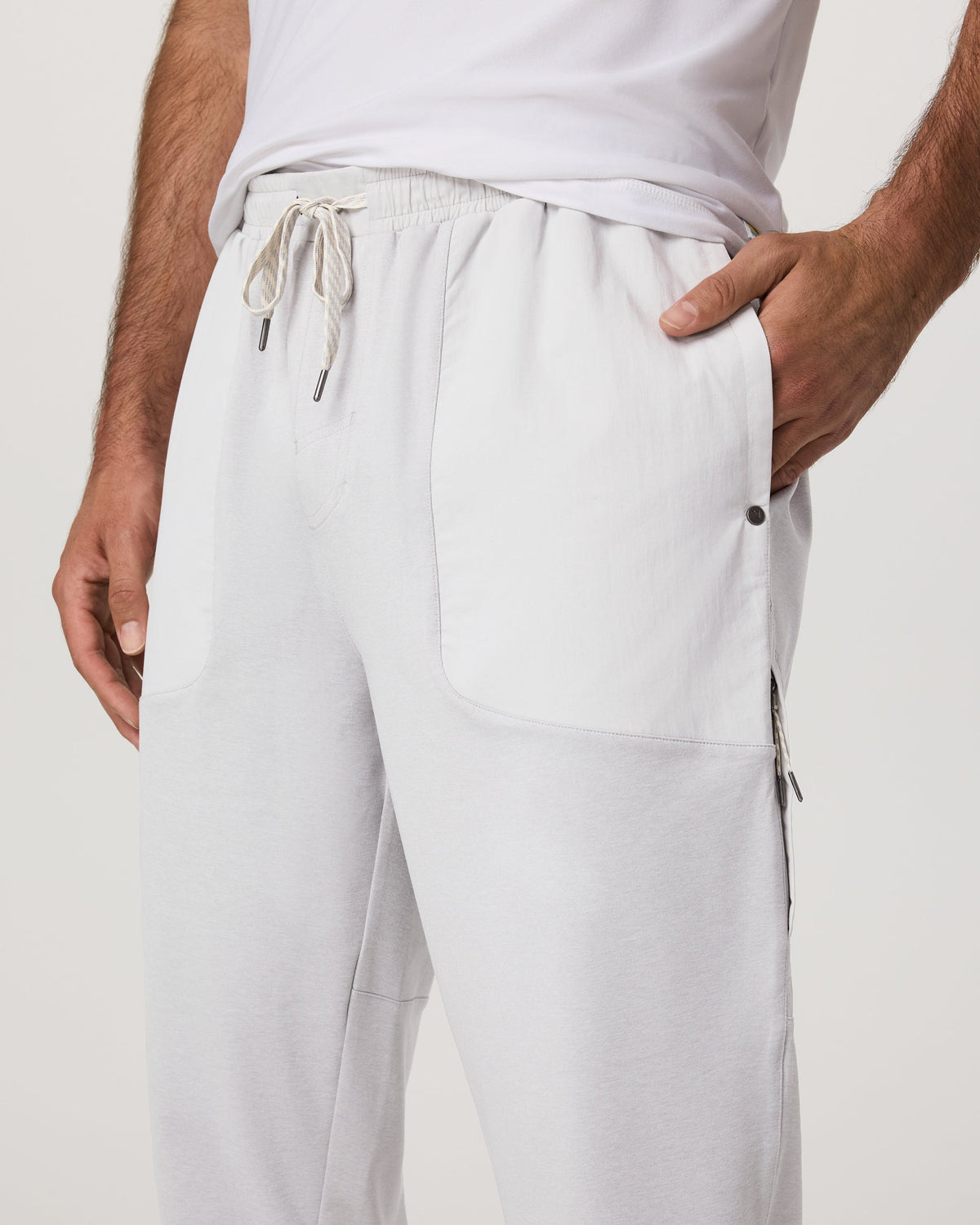 Sunday Performance Mixed Media Jogger 28" | Frost Grey