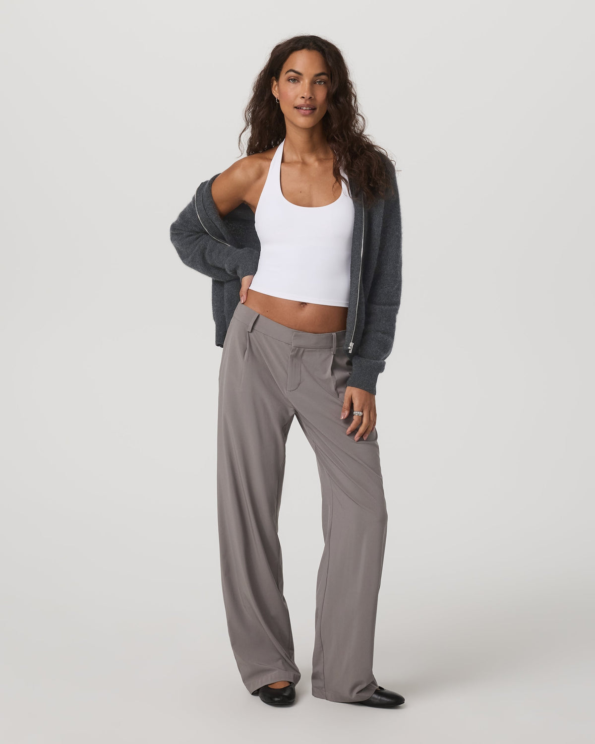 Villa Low Slung Trouser | Cavern Grey