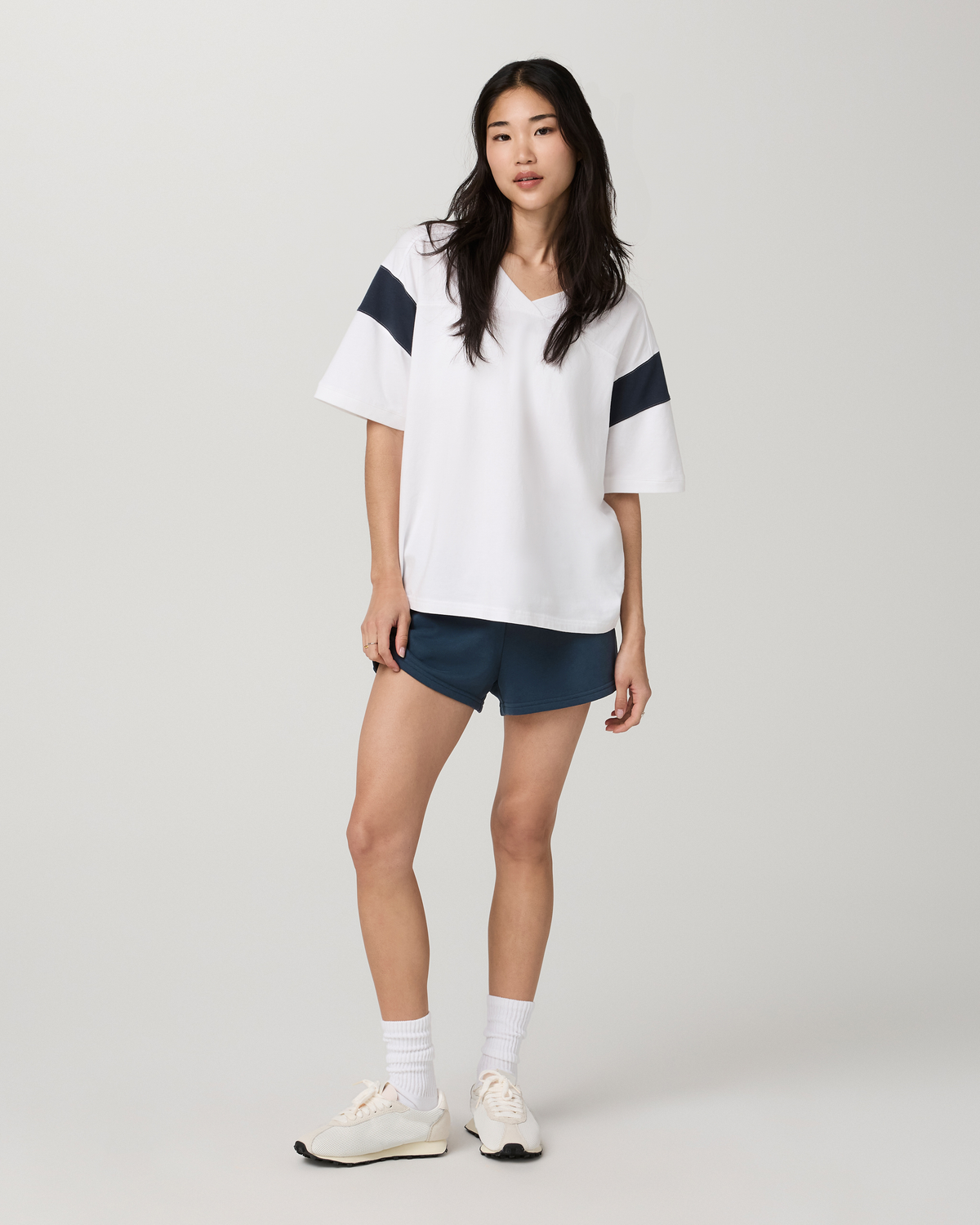 Heavyweight Cotton Varsity Tee | White