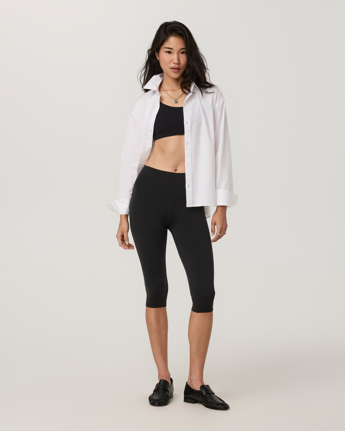 Long Sleeve Kensington Classic Button Down | White