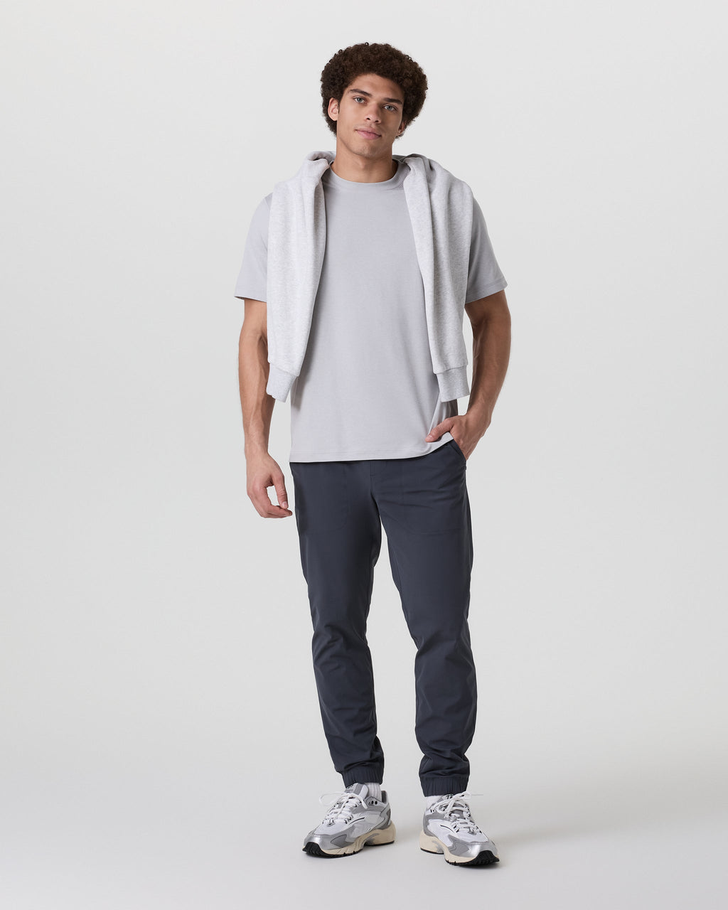 Short Sleeve Ponto Tee - Relaxed Fit | Frost Grey Heather