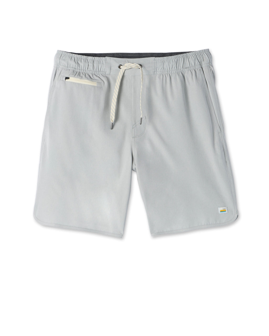 Banks Short Unlined 7" | Sky Grey Linen Texture