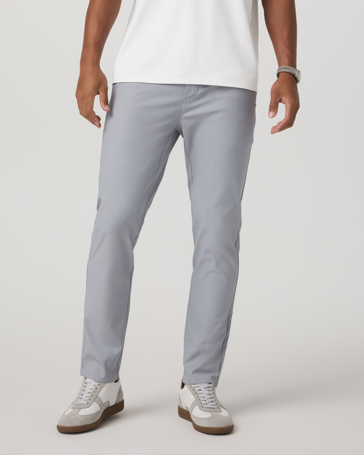 Cascade Tech Chino Pant Athletic Slim Fit 30" | Heather Grey