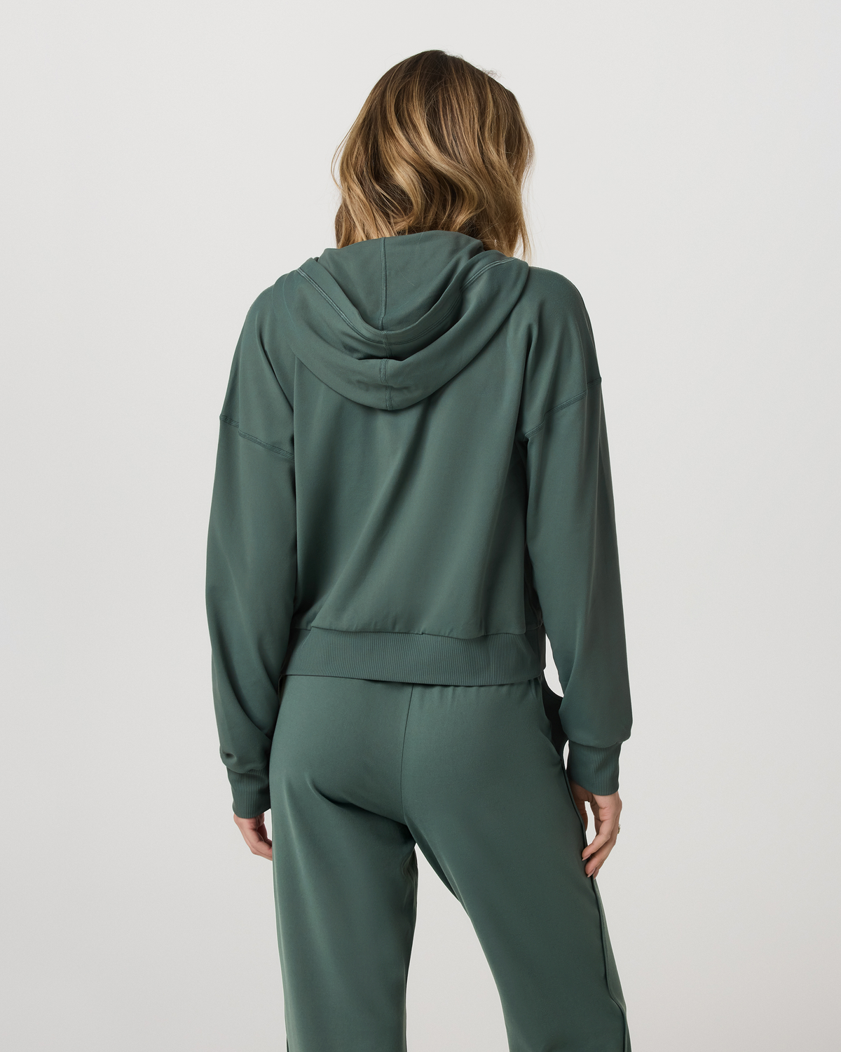 Halo Modern Full Zip Hoodie | Agate Green