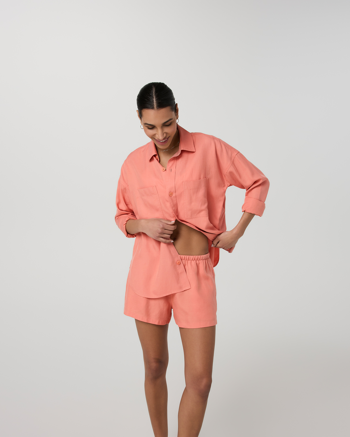 Trestles Twill Button Up | Sun Stone