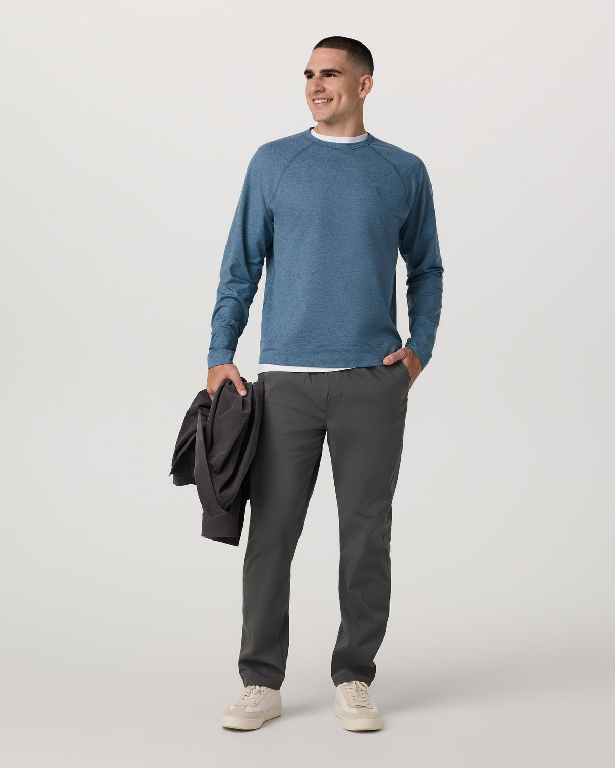 Coronado Crew | Pool Blue Heather