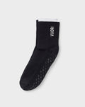 Half Crew Gripper Sock | Black