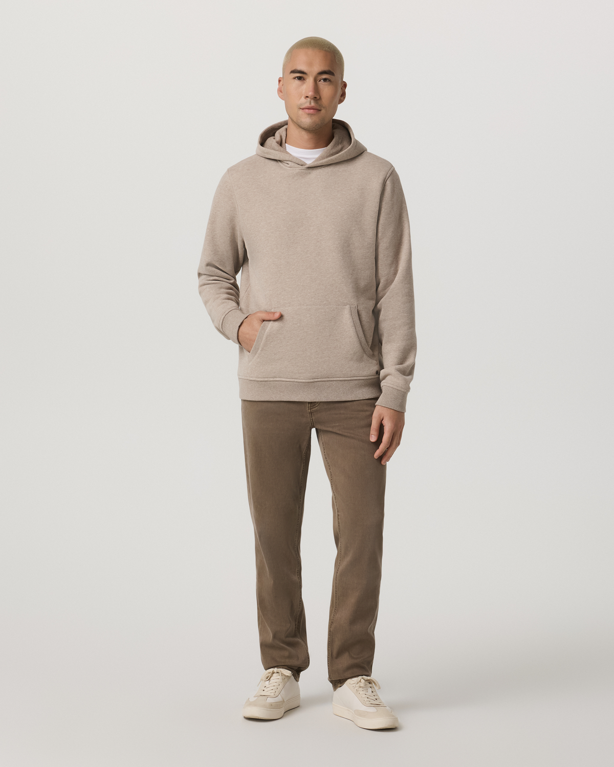 Benton Stretch Twill Pant Athletic Slim Fit 32" | Peppercorn