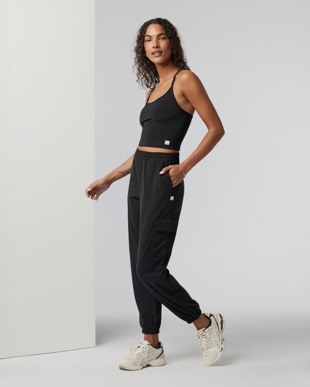Boyfriend Cargo Sweatpant | Black Heather