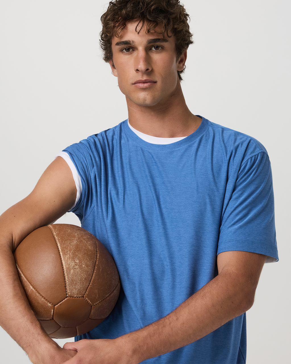 Strato Tech Tee | Court Blue Heather