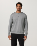 Long Sleeve Coronado Henley - Relaxed Fit | Grey Heather