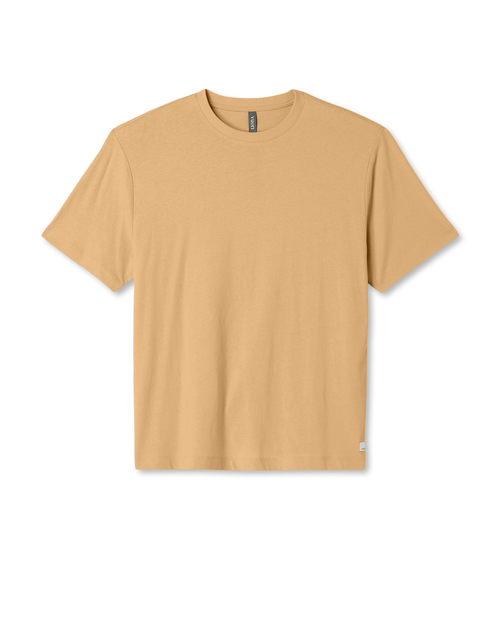 Short Sleeve Vuori Heavyweight Cotton Tee - Relaxed Fit | Golden Brown Garment Dye
