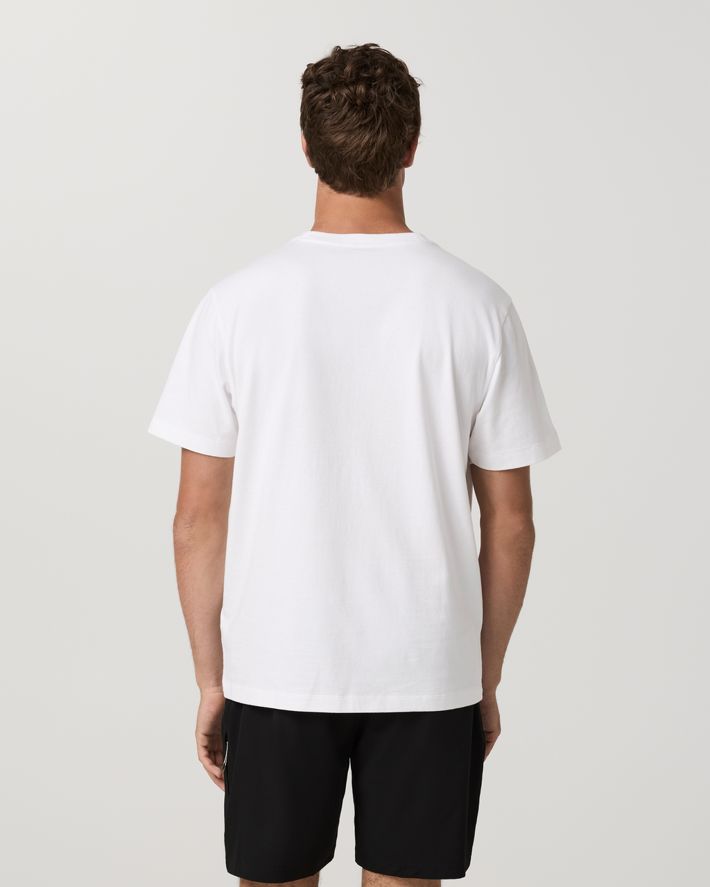 Short Sleeve Heavyweight Cotton Graphic Tee | White Logo Graphic
