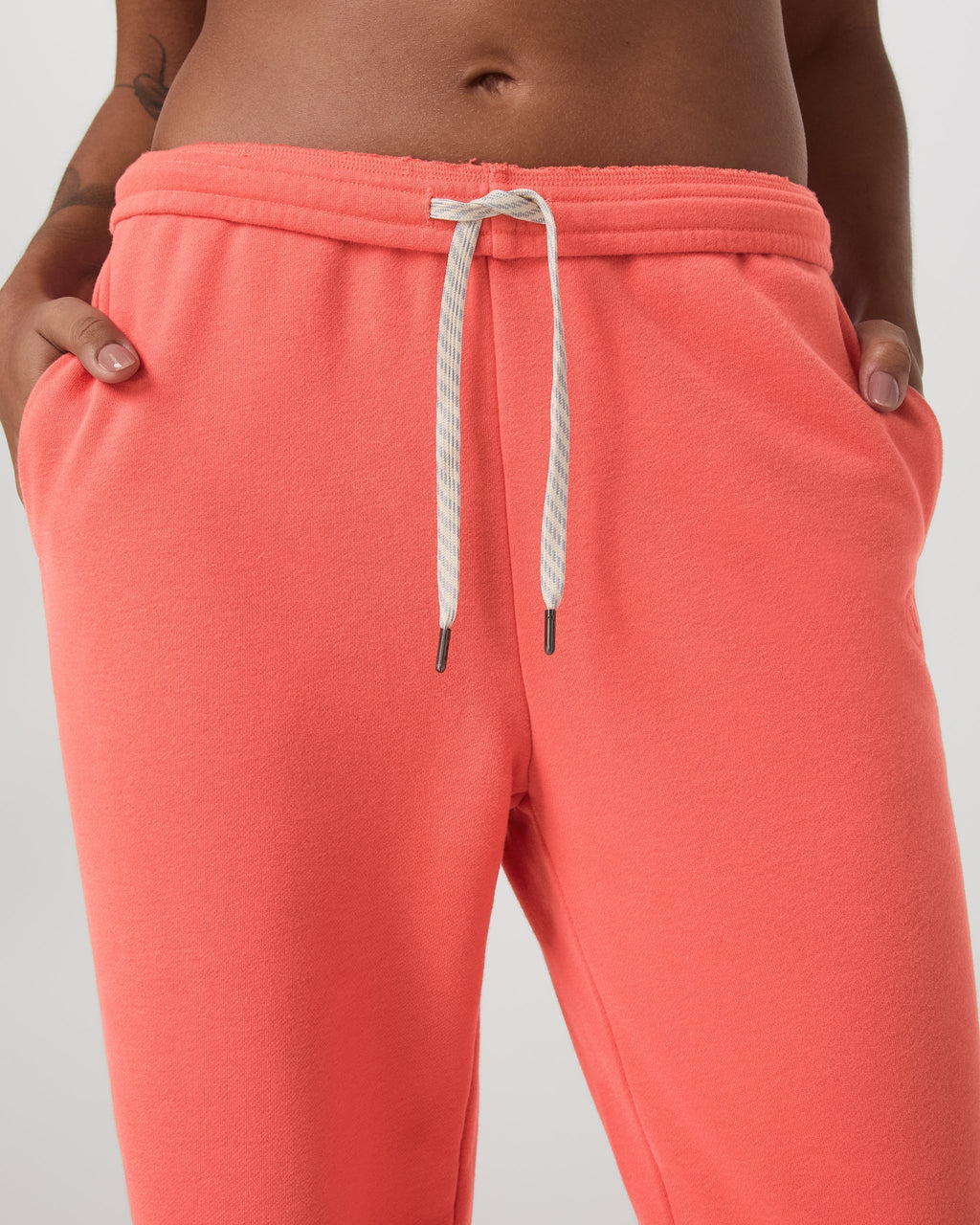 Sedona Straight Leg Sweatpant | Bright Coral