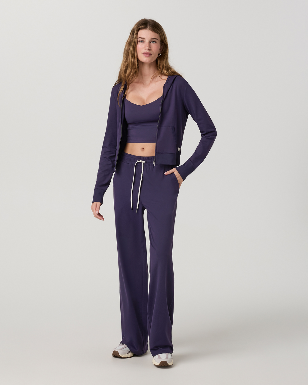 Halo Mini Full Zip Hoodie | Velvet Violet
