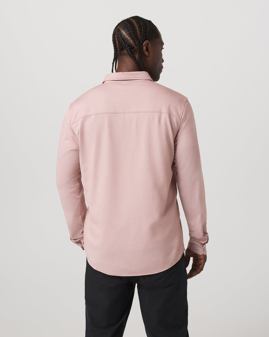 Long Sleeve Knit Oxford Button Down - Classic Fit | Mauve