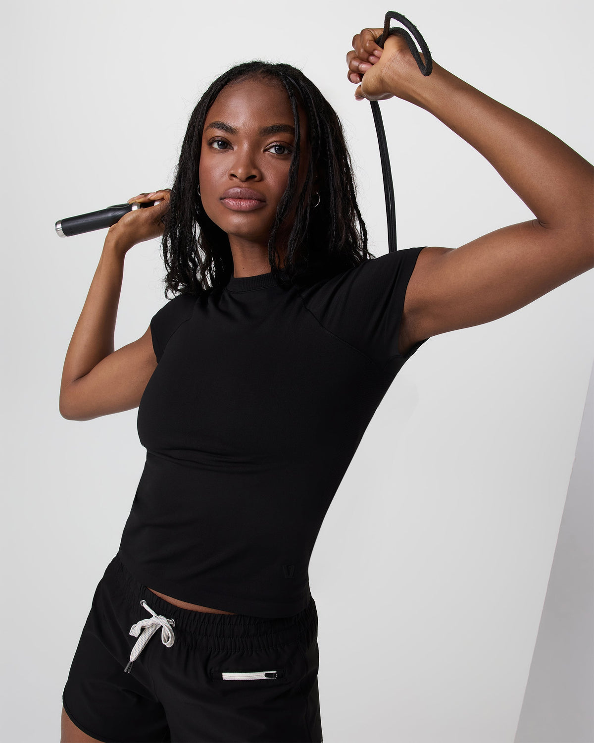 Short Sleeve Surge Seamless Tee | Black