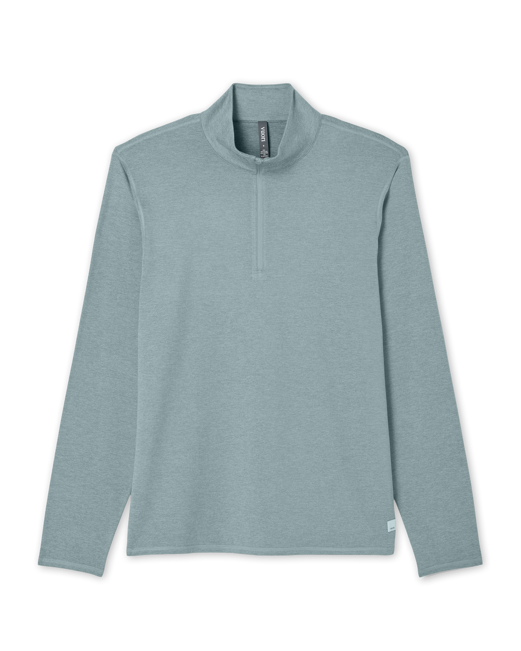 Ponto Half Zip Mock Neck | Misty Blue Heather
