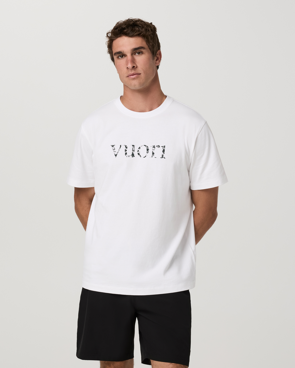 Short Sleeve Heavyweight Cotton Graphic Tee | White Logo Graphic