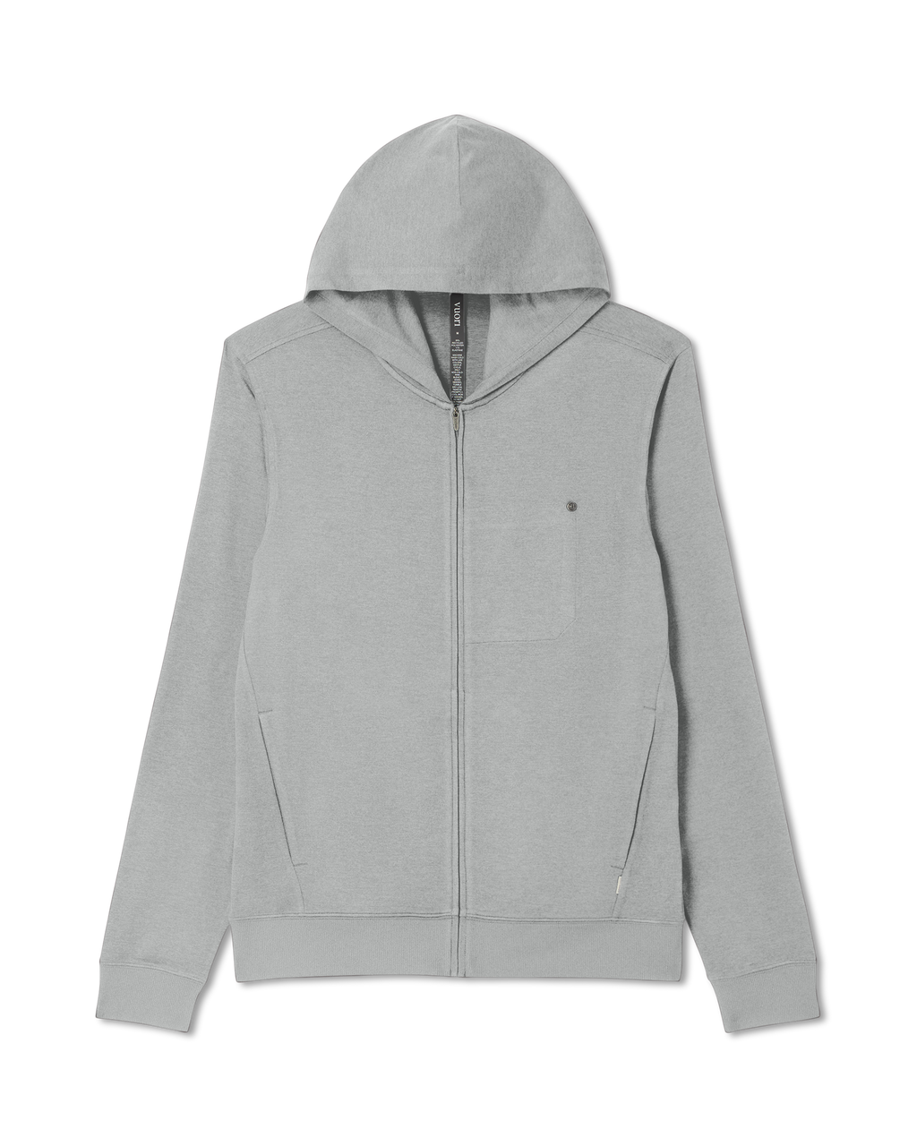 Ponto Full Zip Hoodie | Driftwood Heather