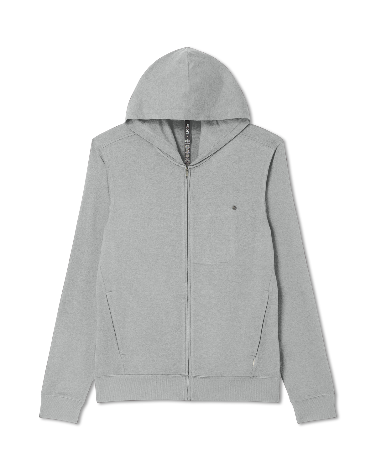 Ponto Full Zip Hoodie | Driftwood Heather