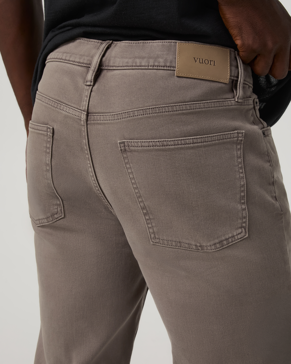 Benton Stretch Twill Pant Athletic Slim Fit 30" | Smokey Taupe