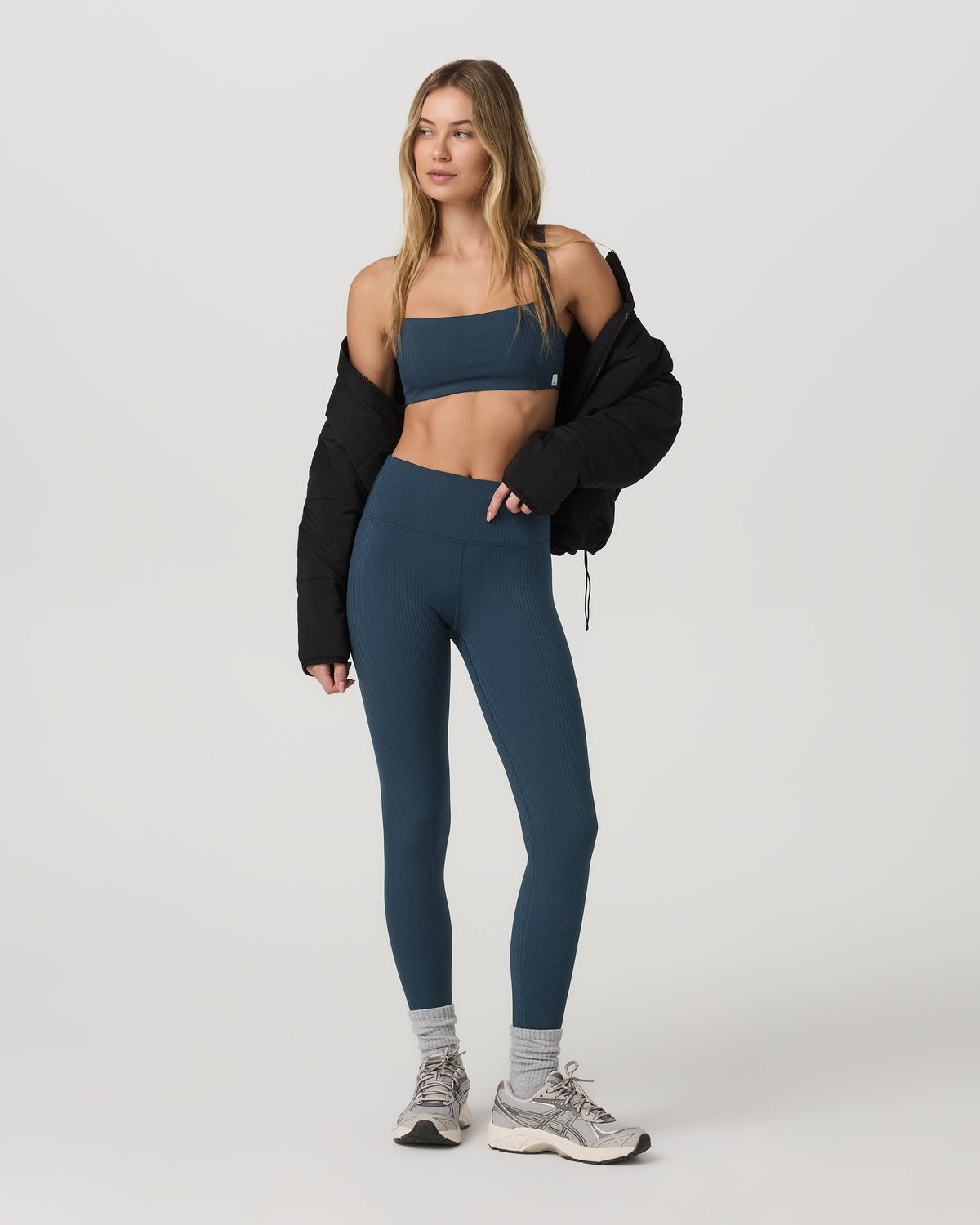 Inversion Rib Bra | Ocean Blue