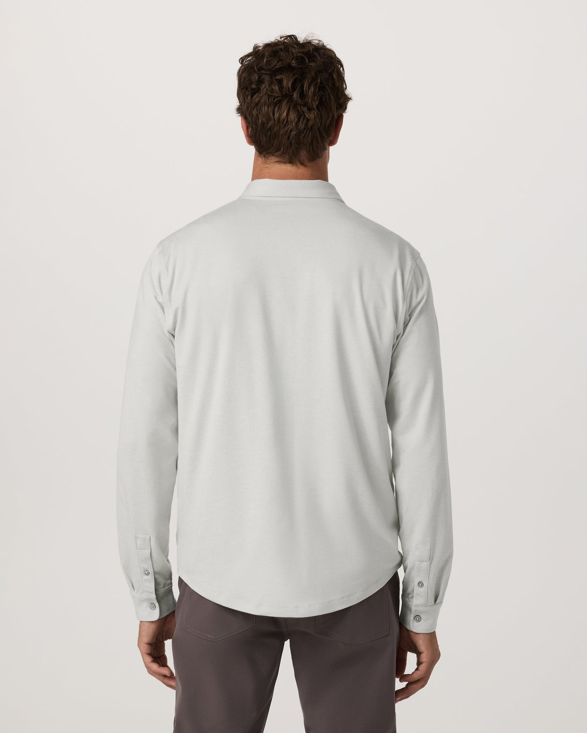 Long Sleeve Ponto Button Down Shirt | Salt Heather