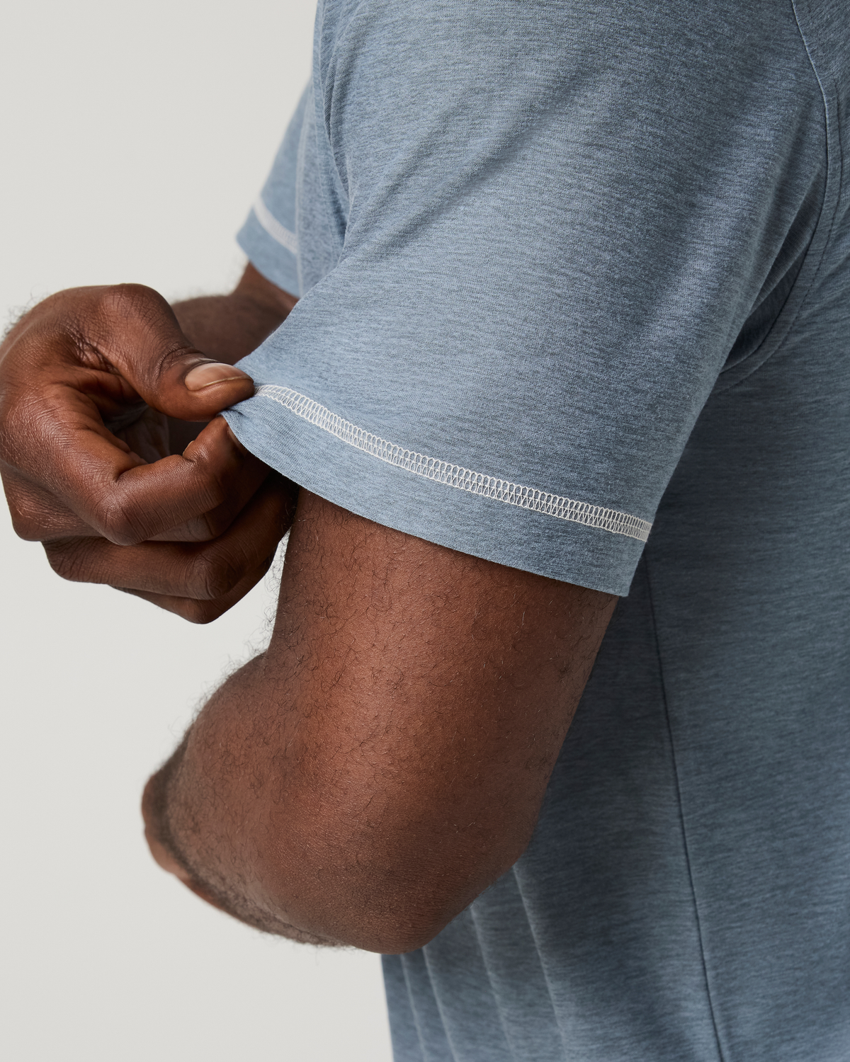 Short Sleeve Strato Tech Tee - Contrast | Waterfall Heather