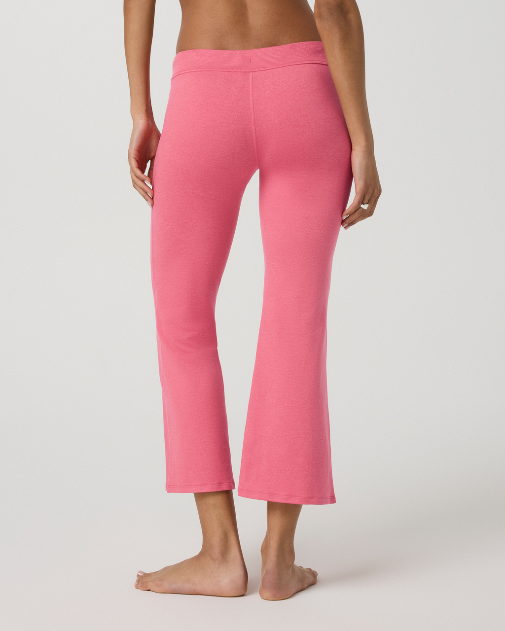 Halo Slim Flare Ankle Pant | Sunset Pink Heather