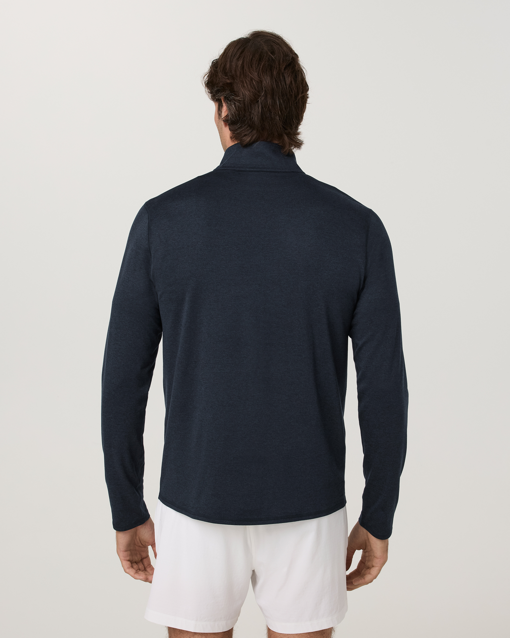 Ponto Half Zip Mock Neck | Ink Heather