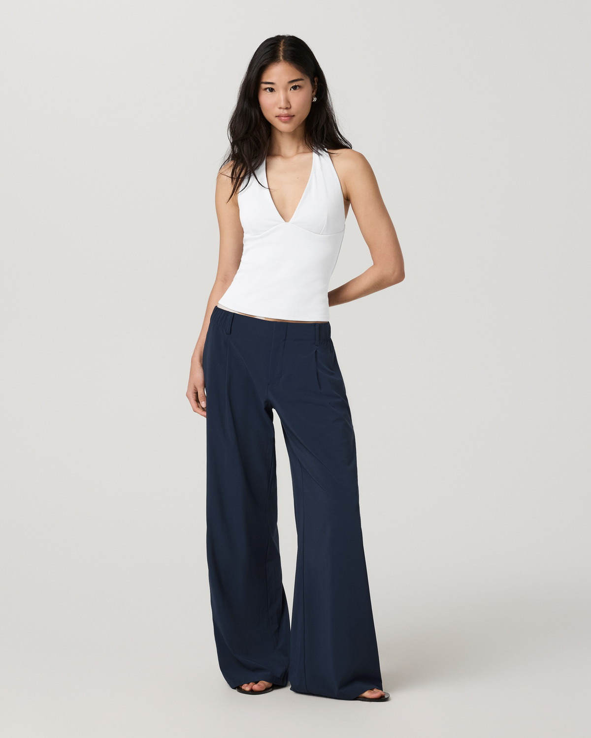 Villa Wideleg Trouser | Ink