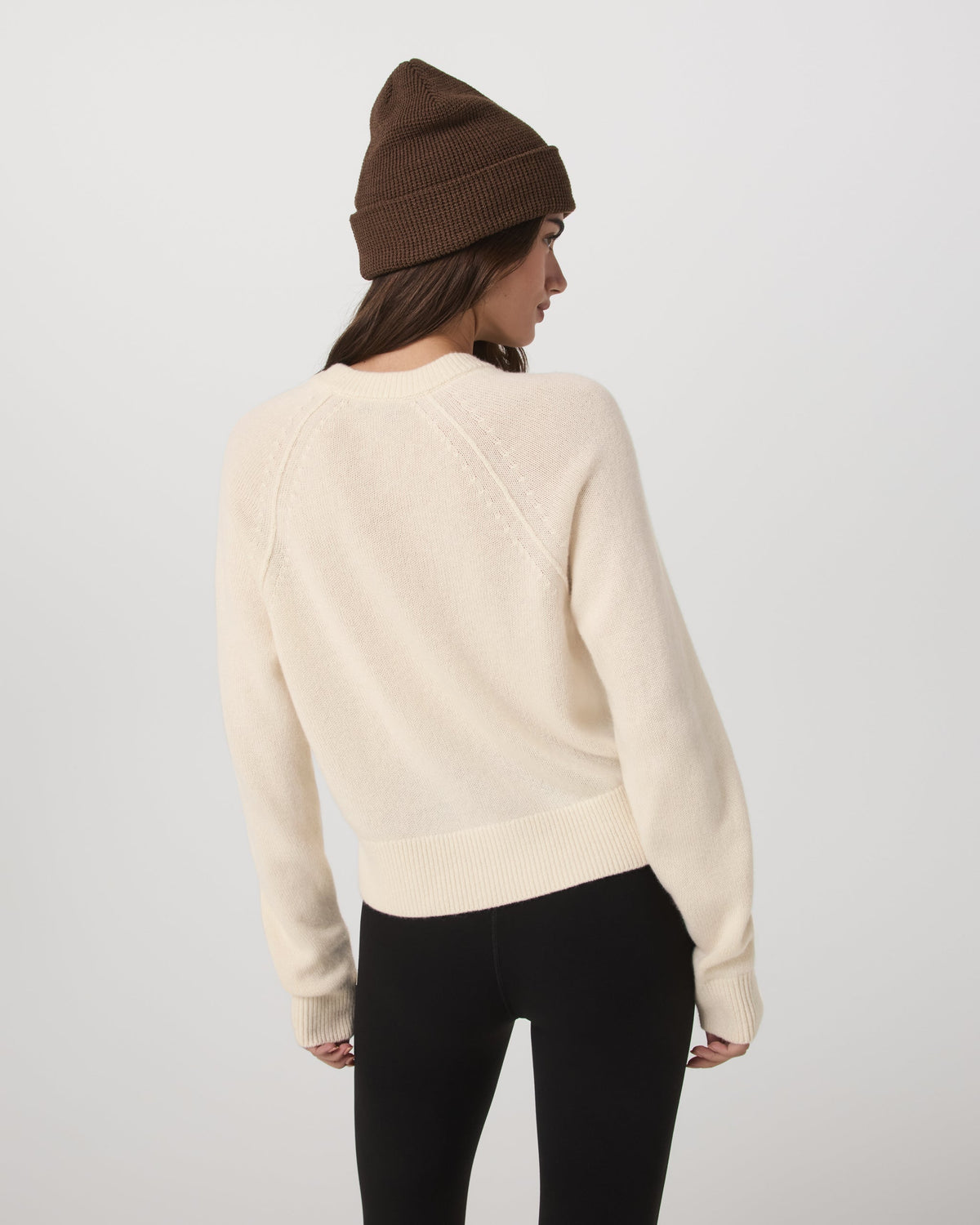 Émilie Cashmere Crew | Porcelain