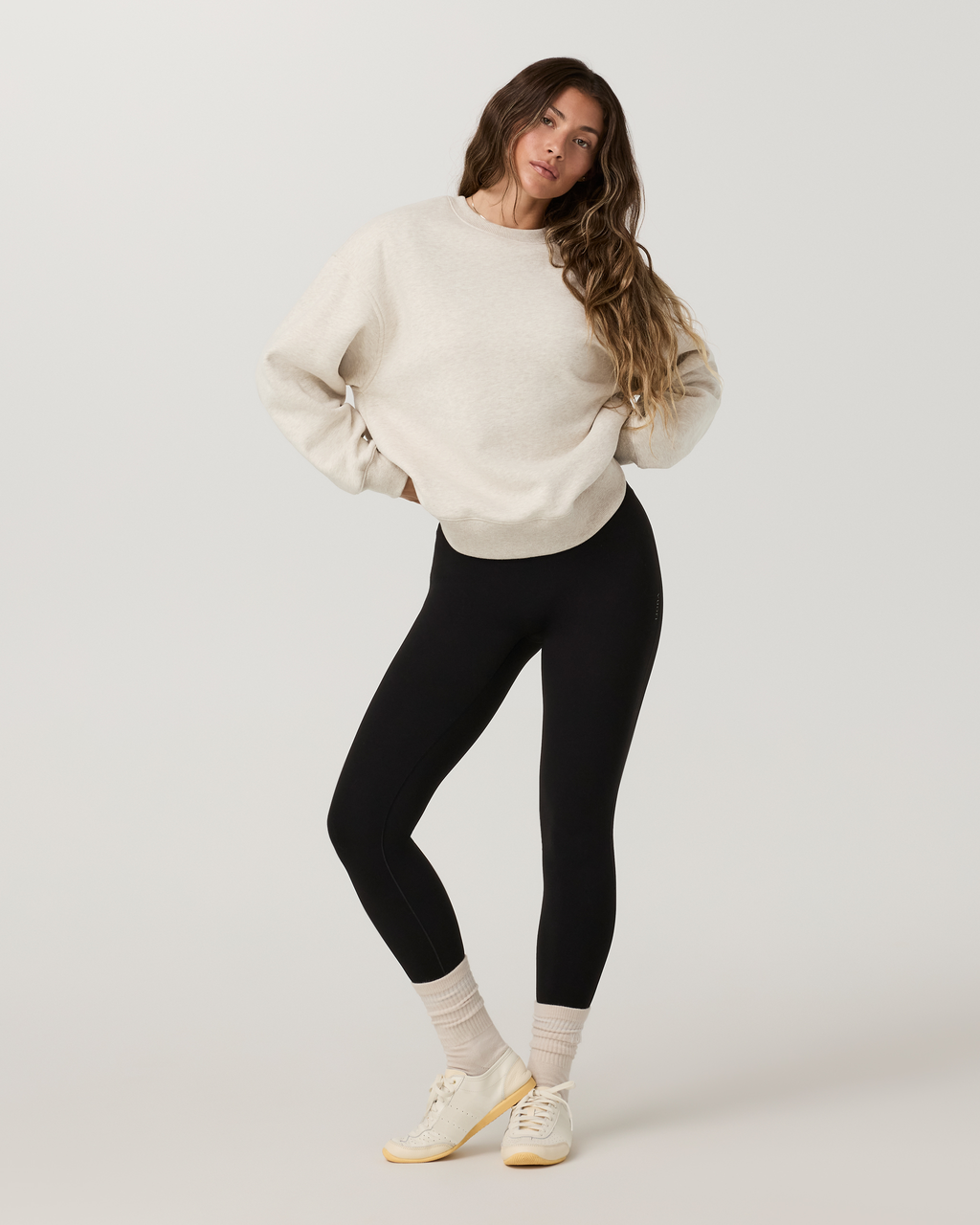 Restore Oversized Crew | Bone Heather