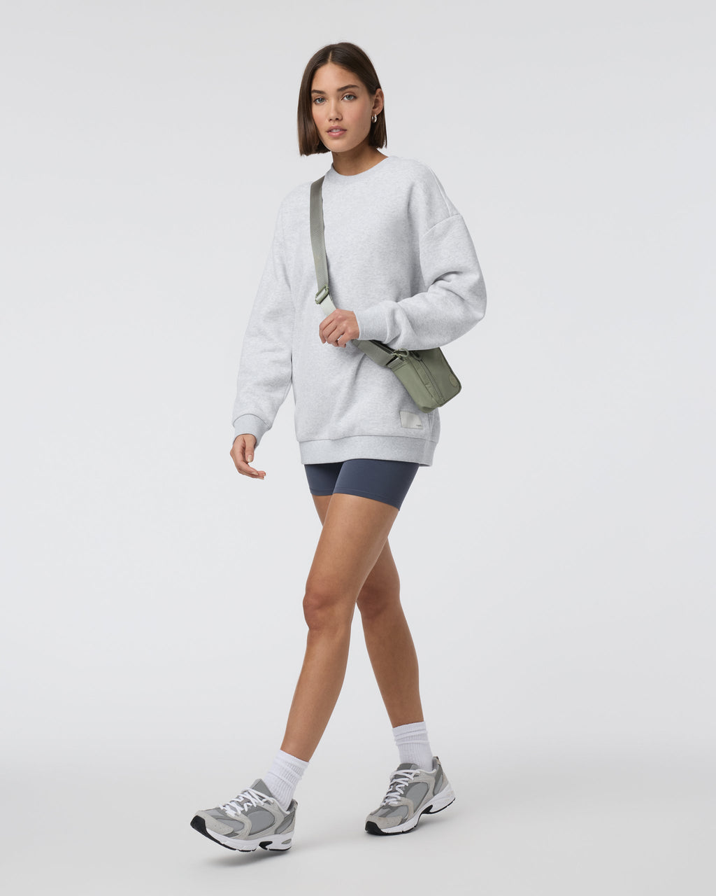 Restore Oversized Crew 2.0 | Pale Grey Heather