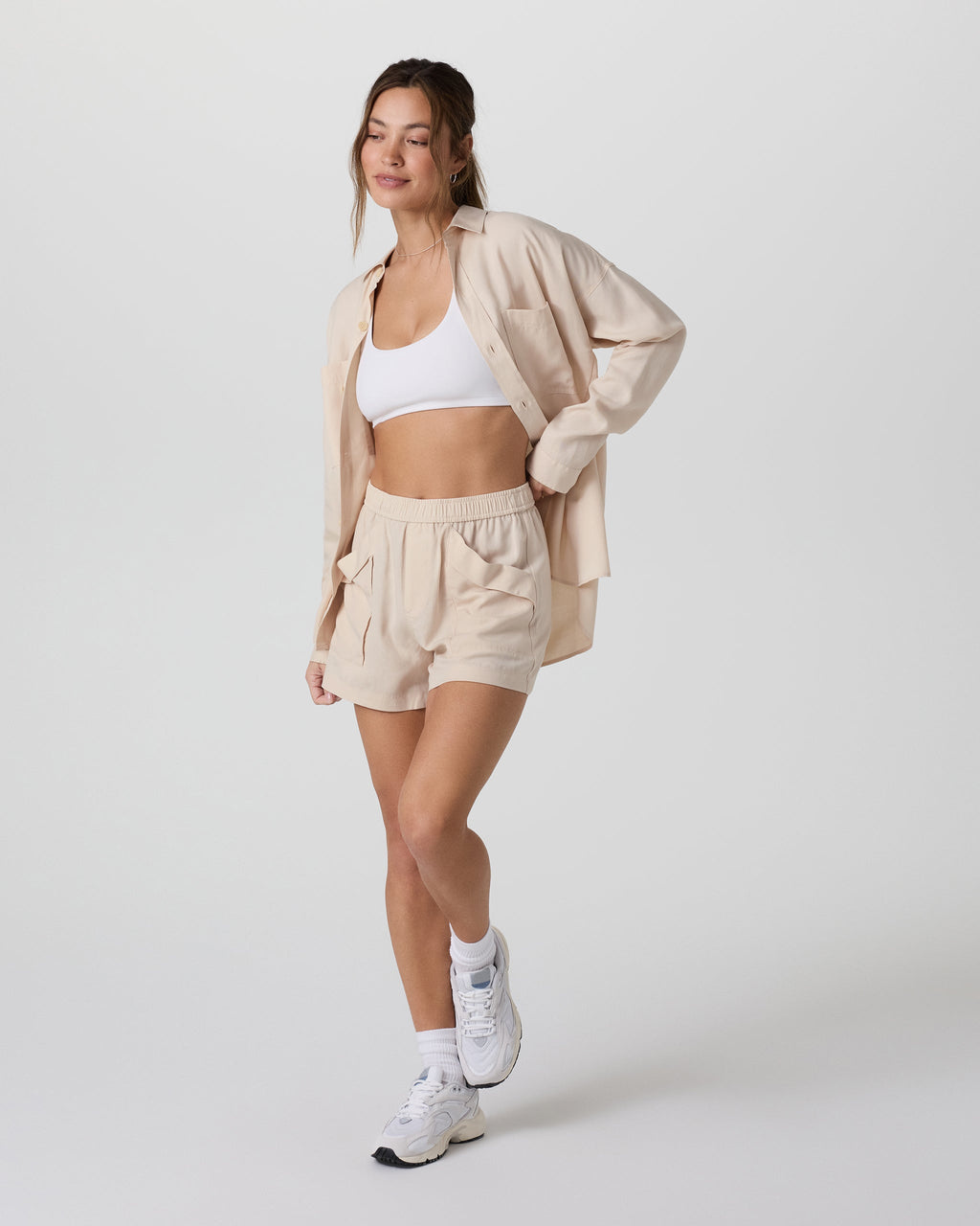 Trestles Twill Button Up | Sand Dollar